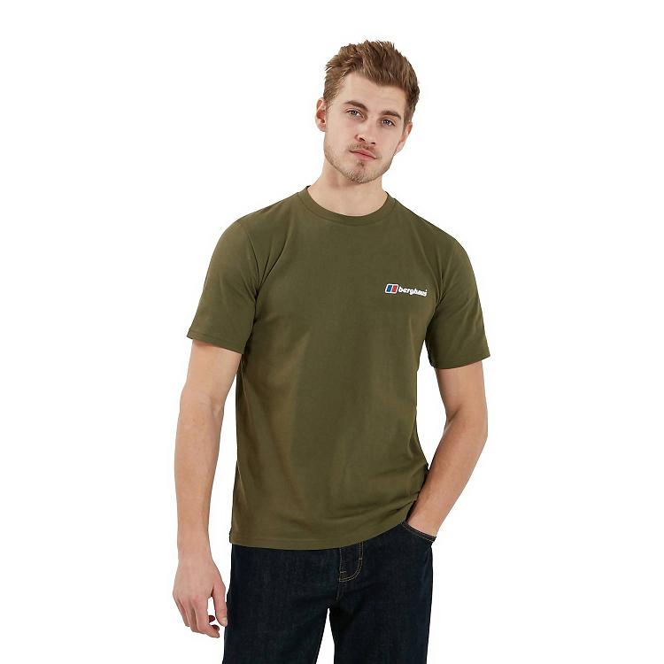 Pánska Tričko Berghaus Organic Classic Logo Tmavo Zelene Slovensko 6593DENJC